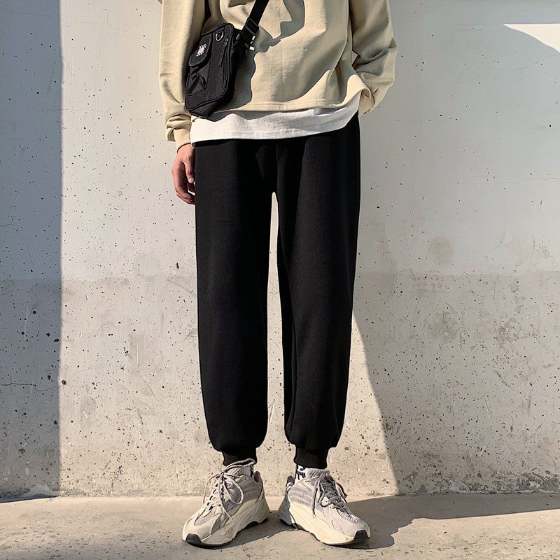 2025 Fashionable Personalized Handsome Men'S Ankle Pants Youth Korean Popular Loose Hong Kong Style Sports Pants - Image 3